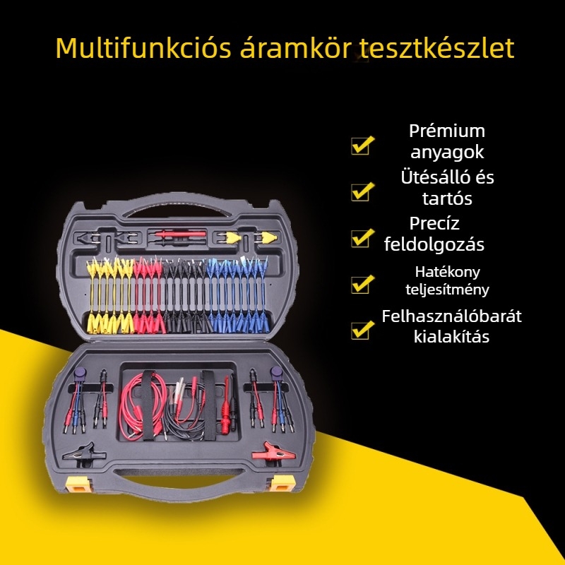 MST-08 univerzális diagnosztikai kábelkészlet autókhoz és motorkerékpárokhoz a hálózati áramkörök teszteléséhez (Márka: MST; Modell: MST-08; Alkalmazás: jármű diagnosztikai kábelköteg; Működési hőmérséklet: 0–42°C; Feszültség: általános célú)
