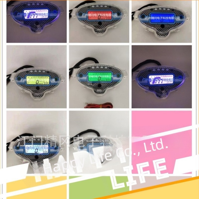 WAVE125-höz készült motorkerékpár LCD digitális műszer, 12V, JG márka