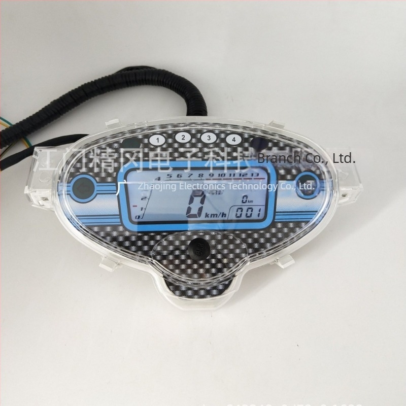 WAVE125-höz készült motorkerékpár LCD digitális műszer, 12V, JG márka