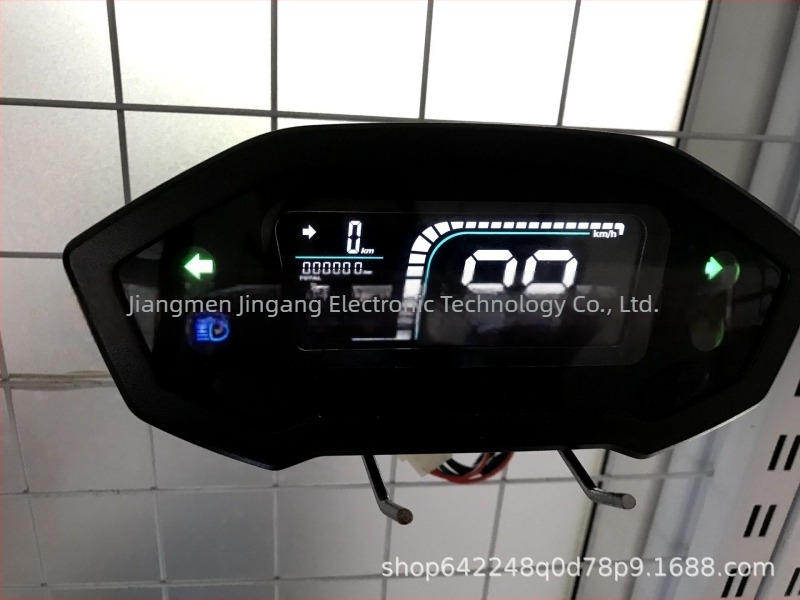JG-H-009 LCD digitális műszerfal elektromos motorkerékpárhoz, VA kijelző, 6 sebesség, 48-72V