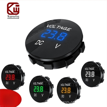 KAWEIGE KWG-D3 autóvoltmérő DC LED kijelzővel, 5-48V