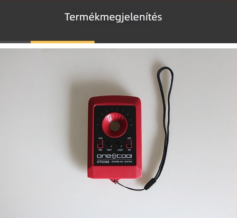 Autóolaj-tesztelő, motorolaj-észlelés, kenőanyag-minőségének elemzője, modell Otc300, márka Otc300