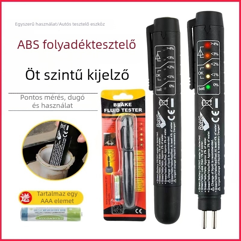 Fékfolyadék olajminőség-detektor - Modell D5-OBFL, 1,5V, -60 °C-tól 60 °C-ig