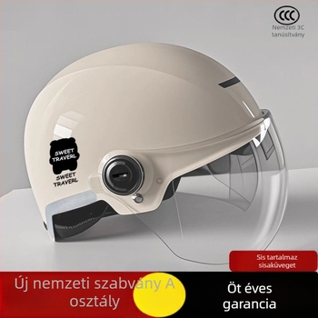 Elektronikus kerékpárhoz fél sisak – ABS anyag, Gb811-2022b tanúsítvány, nyári légáteresztő, könnyű, férfiak és nők számára, terep használatra