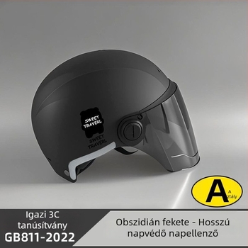 Elektronikus kerékpárhoz fél sisak – ABS anyag, Gb811-2022b tanúsítvány, nyári légáteresztő, könnyű, férfiak és nők számára, terep használatra