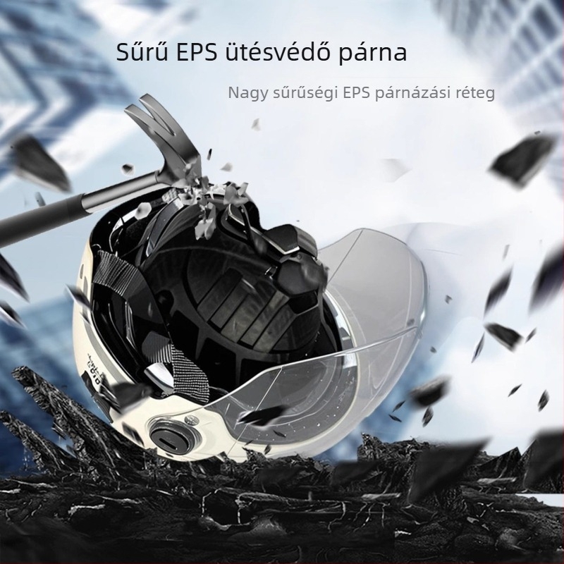 Elektronikus kerékpárhoz fél sisak – ABS anyag, Gb811-2022b tanúsítvány, nyári légáteresztő, könnyű, férfiak és nők számára, terep használatra