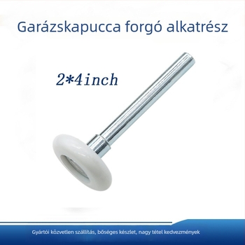 Nylon garázsajtó görgő, külső Ø 46 mm, tengelyátmérő 10,3 mm, kötélgyűrű 6 mm, teherbírás 30 kg, alkalmas automata/ távvezérelt kapukhoz