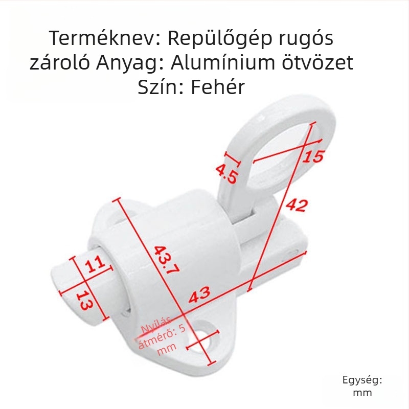 Alumínium zárómechanizmus, modell chaxiao, elektrosztatikus porbevonat, modern minimalist stílus, testreszabás elérhető