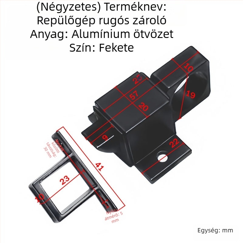 Alumínium zárómechanizmus, modell chaxiao, elektrosztatikus porbevonat, modern minimalist stílus, testreszabás elérhető