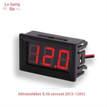 Kétvezetékes DC voltmérő digitális kijelzővel, 5–120V DC tartomány, mérési pontosság 1%, elektromos járművekhez 36V/48V/60V/72V/84V/96V