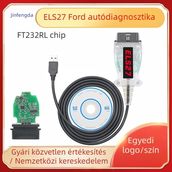 Autódiagnosztikai műszer PIC24HJ128 és FT232RL chippel, motordiagnosztikához, DC12V, -20°C-tól 60°C-ig, modell A0119