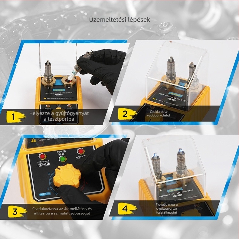 AUTOOL SPT101 Gyújtógyertya detektor – 110/220 V, gyújtórendszer diagnosztika