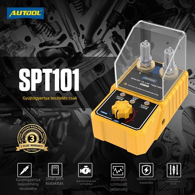 AUTOOL SPT101 Gyújtógyertya detektor – 110/220 V, gyújtórendszer diagnosztika
