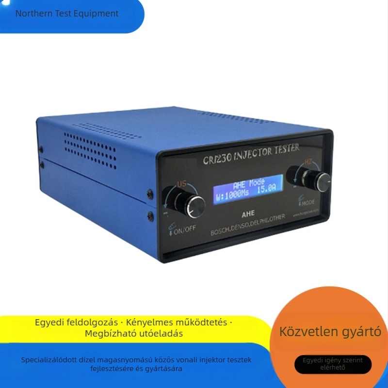 Multifunkcionális EFI magasnyomású közös-rail injektor teszter kar armatúra dinamikus löketének mérésével – CRI230, 110–220 V