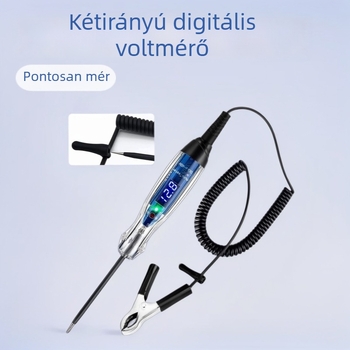 Autóvillanytester 3-60V digitális kijelzővel, kétirányú mérés, autóhálózati detektor, modell 836, üzemhőmérséklet 0-100°C