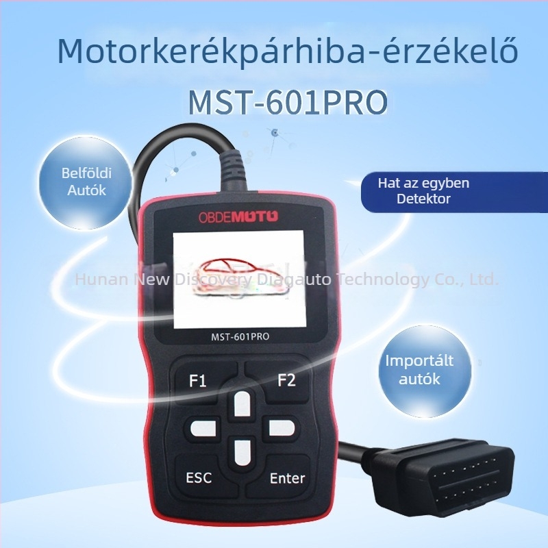 GTOURER MST-601PRO Motorkerékpár EFI diagnosztikai eszköz OBD dekóderrel a motor hibakódjainak törléséhez