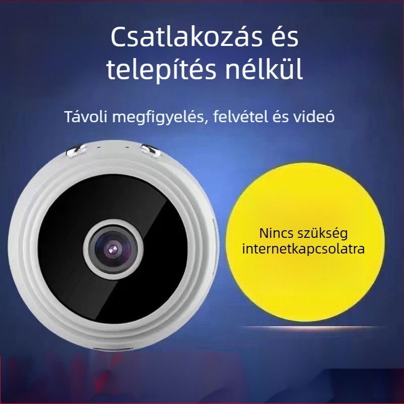 Vezeték nélküli HD felügyeleti kamera, egyszerű telepítés, offline használat