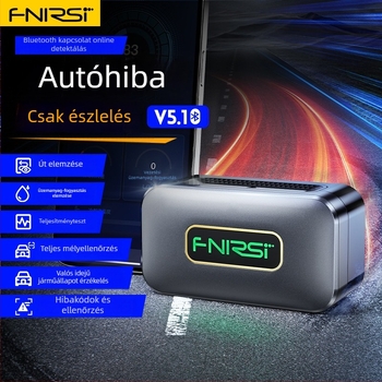 Fnirsi FD10 OBD2 Bluetooth 5.1 diagnosztikai eszköz a motorhoz, hibakódokkal, járműre szerelt