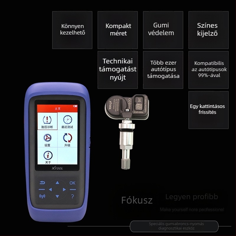Langren TP150 Autódiagnosztikai eszköz a gumiabroncsnyomás szenzorok aktíválásához, párosításához és reseteléséhez, TPMS programozás