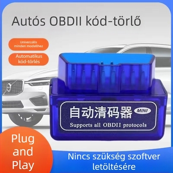 OBD2 motordiagnosztikai eszköz: automatikus kód-tisztítás, ellenőrző dekóder, modellblokkoló és hiba lámpa kódjainak észlelése