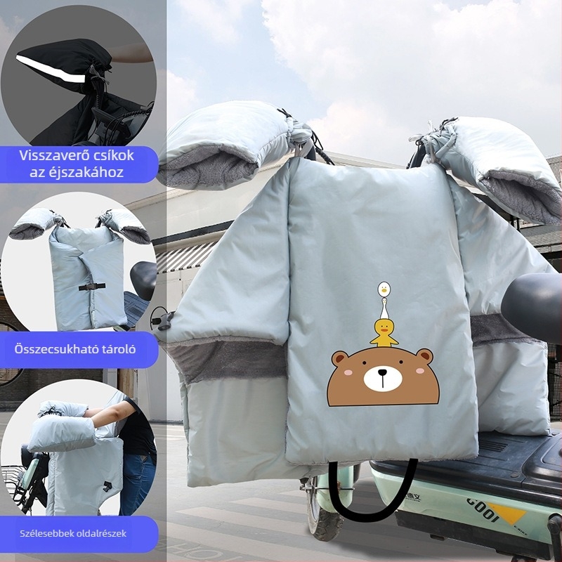 PVC vízálló szélvédő takaró elektromos járművekhez, kézi levehető