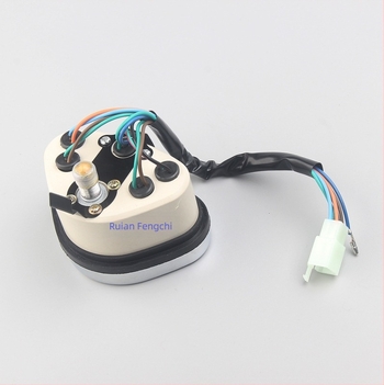 Motorkerékpár műszerfal: sebességmérő 0–160 km/h, tachométer max. 13000 rpm; modell 32580; fém; univerzális illesztés