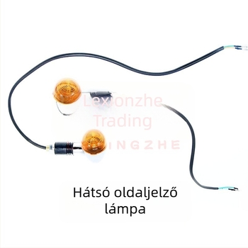 Off-road motorkerékpár hátsó sárvédő burkolat – világítási tartóval (műanyag; modell Dnb; átlagos stílus)