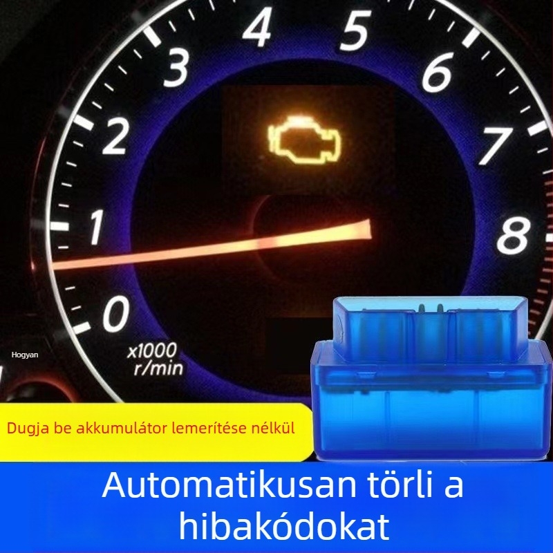 Motorhiba lámpa automatikus kódeltávolító, univerzális OBD diagnosztikai eszköz a hibakódok dekódolásához alkalmazás telepítése nélkül