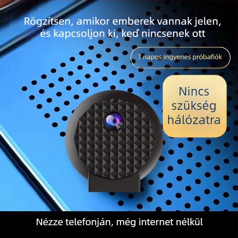 Belső használatra tervezett intelligens kamera Y8 — 1080p, Éjjellátás, 10–30 m hatótávolság, Vezérlés mobilalkalmazással