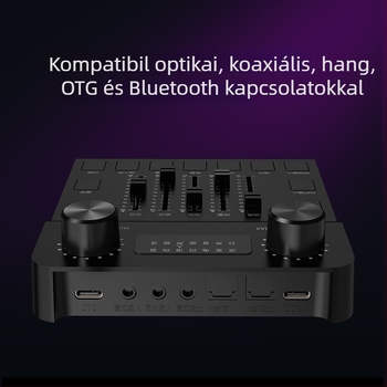 DOSS M30 Vezeték nélküli mikrofon integrált hangkártyával, Bluetooth 5.3, frekvencia-tartomány 100 Hz–20 kHz, SNR ≥70 dB, névleges feszültség 5 V, beépített akkumulátor nélkül