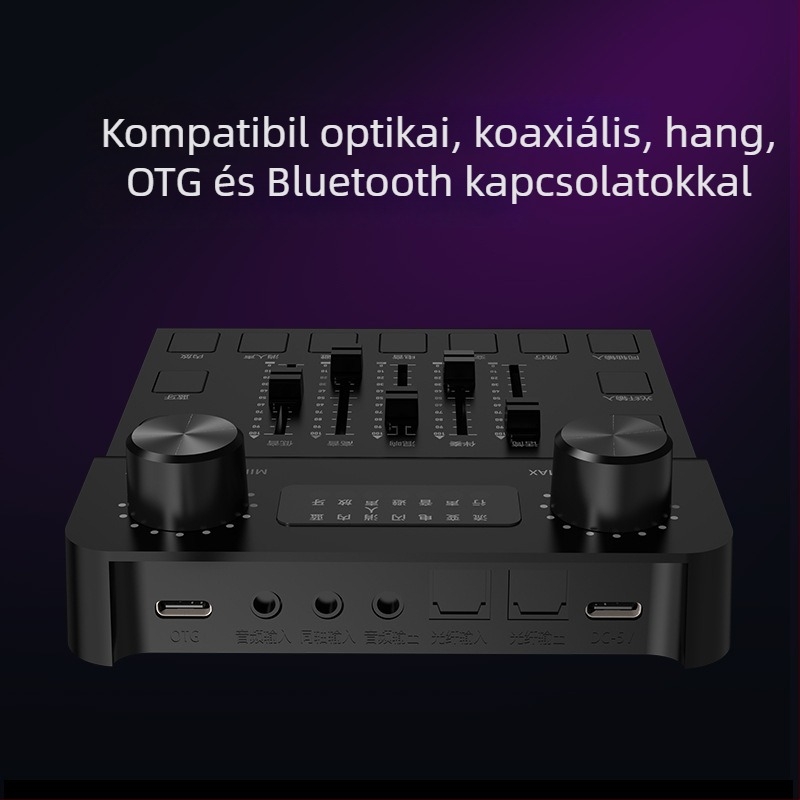 DOSS M30 Vezeték nélküli mikrofon integrált hangkártyával, Bluetooth 5.3, frekvencia-tartomány 100 Hz–20 kHz, SNR ≥70 dB, névleges feszültség 5 V, beépített akkumulátor nélkül