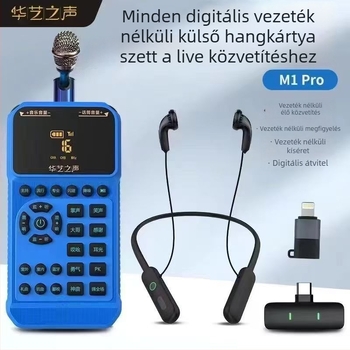 M1PRO élő közvetítéshez tartozó hangkártya készlet — teljesen digitális vezeték nélküli hangkeverő, hordozható, külső telepítés, sztereó