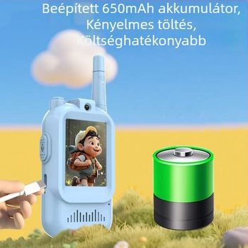 Két darab gyermek videó interkom készülék – vezeték nélküli, szülő–gyermek interaktív kommunikáció hosszú hatótávolsággal
