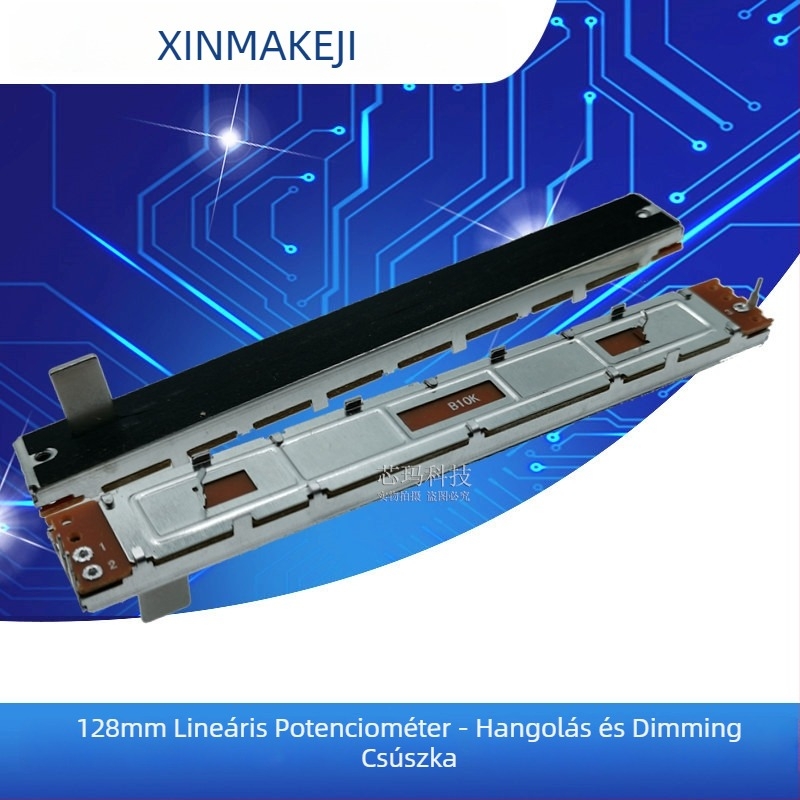 Potenciométer SC1009N - push-pull, egyenes csúszás, B10K/A10K, szénfilm