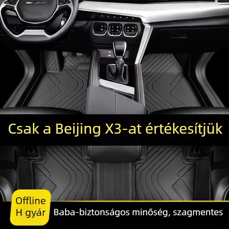 Beijing X3 TPE autópadlószőnyeg, teljes lefedettség, Zhida külön modellhez, 2021, vezetői szőnyeg