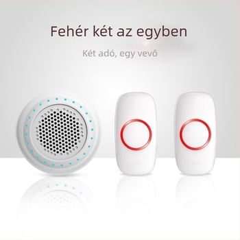 Vezeték nélküli ajtócsengő, modell M523+F55, 100–220 V AC, 50–60 Hz, 52 csengőhang