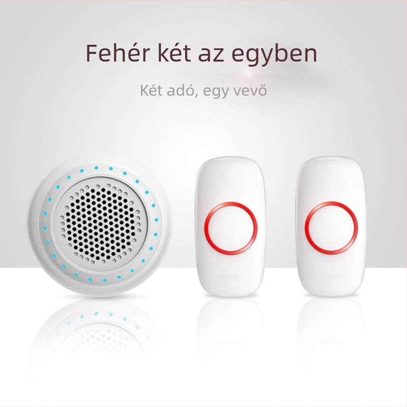Vezeték nélküli ajtócsengő, modell M523+F55, 100–220 V AC, 50–60 Hz, 52 csengőhang