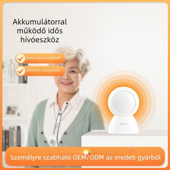 E200 vezeték nélküli idős-hívó otthoni használatra, ágy melletti híváseszköz 26 dallammal, CR2032 elem vagy 5V külső adapter, 100–240V