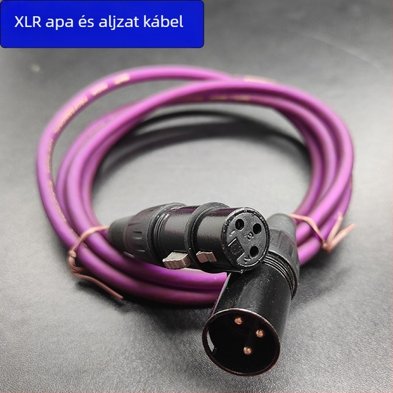 XLR kiegyenlített mikrofonkábel, férfi–női csatlakozóval