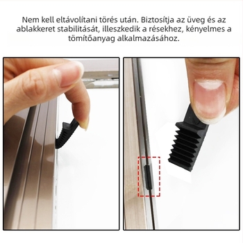 FSFLD üvegpreselő lemez, műanyag, alumíniumötvözet ajtó- és ablak szereléséhez, tömítőeszköz