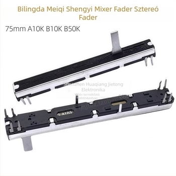75 mm-es sztereó keverő kettős csatornával faderrel, EPM8/12, Meiqi Sound Art, A10KB10KB50K