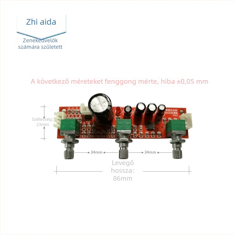 Zhiaida NC5532 Hang- és hangerő-szabályozó op-amp PCB, 2-csatornás, APP-t nem támogat, VW számára, Kiegészítők