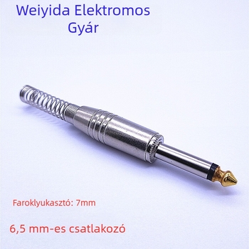 Weyida Monó mikrofonfej aranyozott érintkezőkkel, Xinya Mono dugó (Hang/Videó)