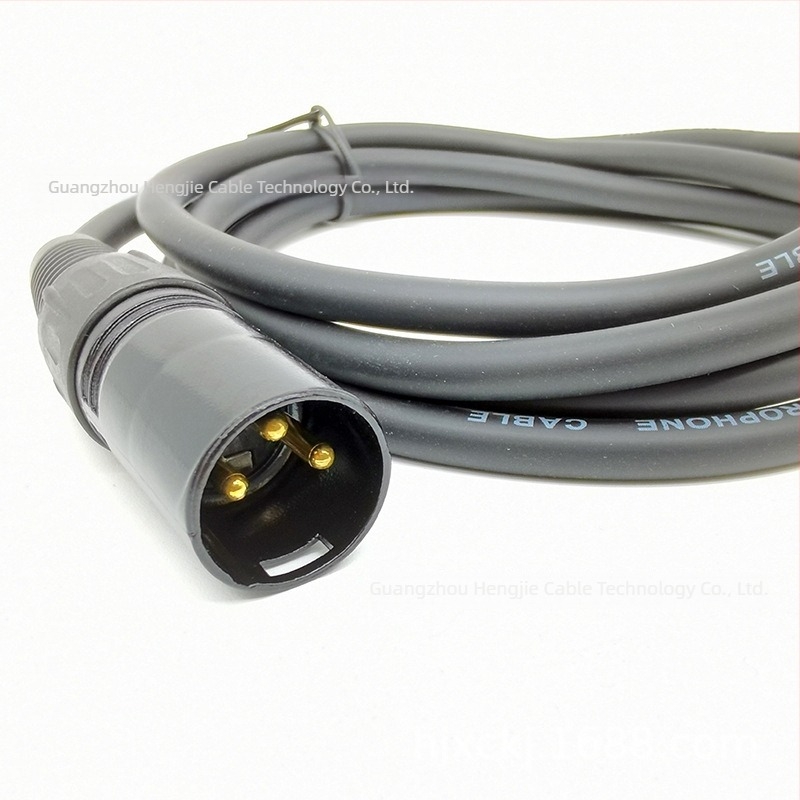 RCA–XLR mikrofon kábel, rézmag, tiszta réz-vezető, rugalmas külsőhéj, modell HJ-LH015, alkalmas mikrofonhoz és keverőhöz