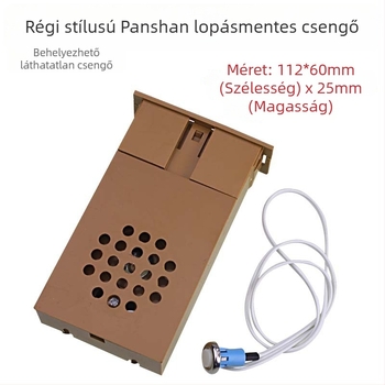 Bejárati ajtóhoz tartozó analóg ajtócsengő, Ding-Dong, 3 AA elemmel működik (4.5V), bejárathoz alkalmas, nem okos