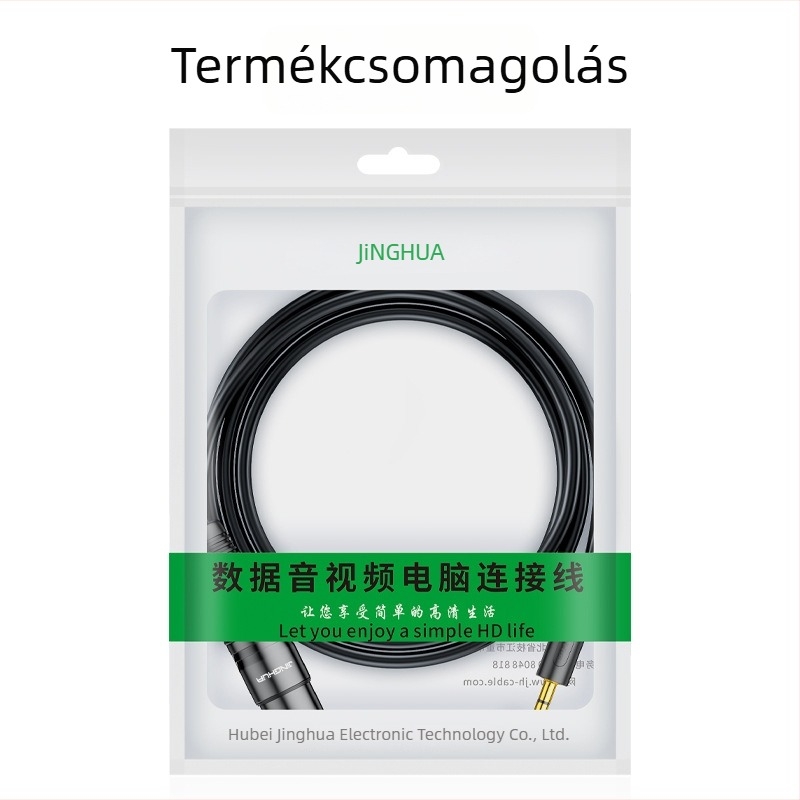 Jinghua A157 Audio kábel, 3,5 mm–XLR női mikrofonkábel, aranyozott kivitel, réz mag