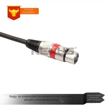 XLR hosszabbító kábel, férfi→ női csatlakozóval, mikrofon és audio/videó használatra — Neutral ROHS