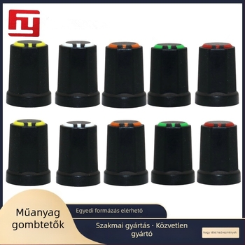 Potenciométer gomb audio eszközökhöz - műanyag, tömeg 0.2, kompatibilis keverőkkel és hangkártyákkal