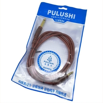 Aranyozott audio kábel, 3.5 mm-től 6.35 mm-ig, rézvezetők, gitárhoz és keverőhöz