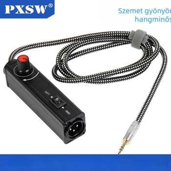 PXSW X102 3,5 mm-es sztereó audió izolátor, adapterkábel, audió kimenet, rézmag, hossza 1 m